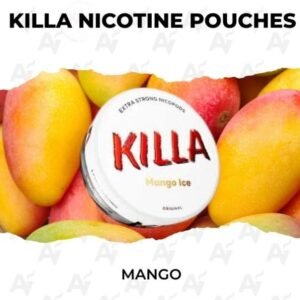 Can of KILLA Mango 16mg nicotine pouches from KILLA nicotine pouches Australia shop | killa nicotine pouches mango 16mg australia.jpg