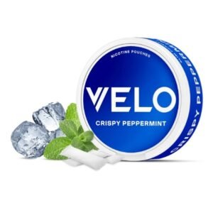 VELO Crispy Peppermint Australia buy online, VELO peppermint 14mg pouches Australia, VELO Ice Cool rebranded Australia, buy extra strong VELO pouches Australia, VELO peppermint nicotine pouches Perth | velo crispy peppermint 14mg australia can.jpg